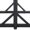 vidaXL Garden Table Black 110x53x72 cm Glass and Poly Rattan