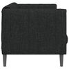 vidaXL Sofa 2-Seater Black Fabric