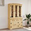 vidaXL Highboard Corona Brown 112x43x196 cm Solid Wood Mexican Pine