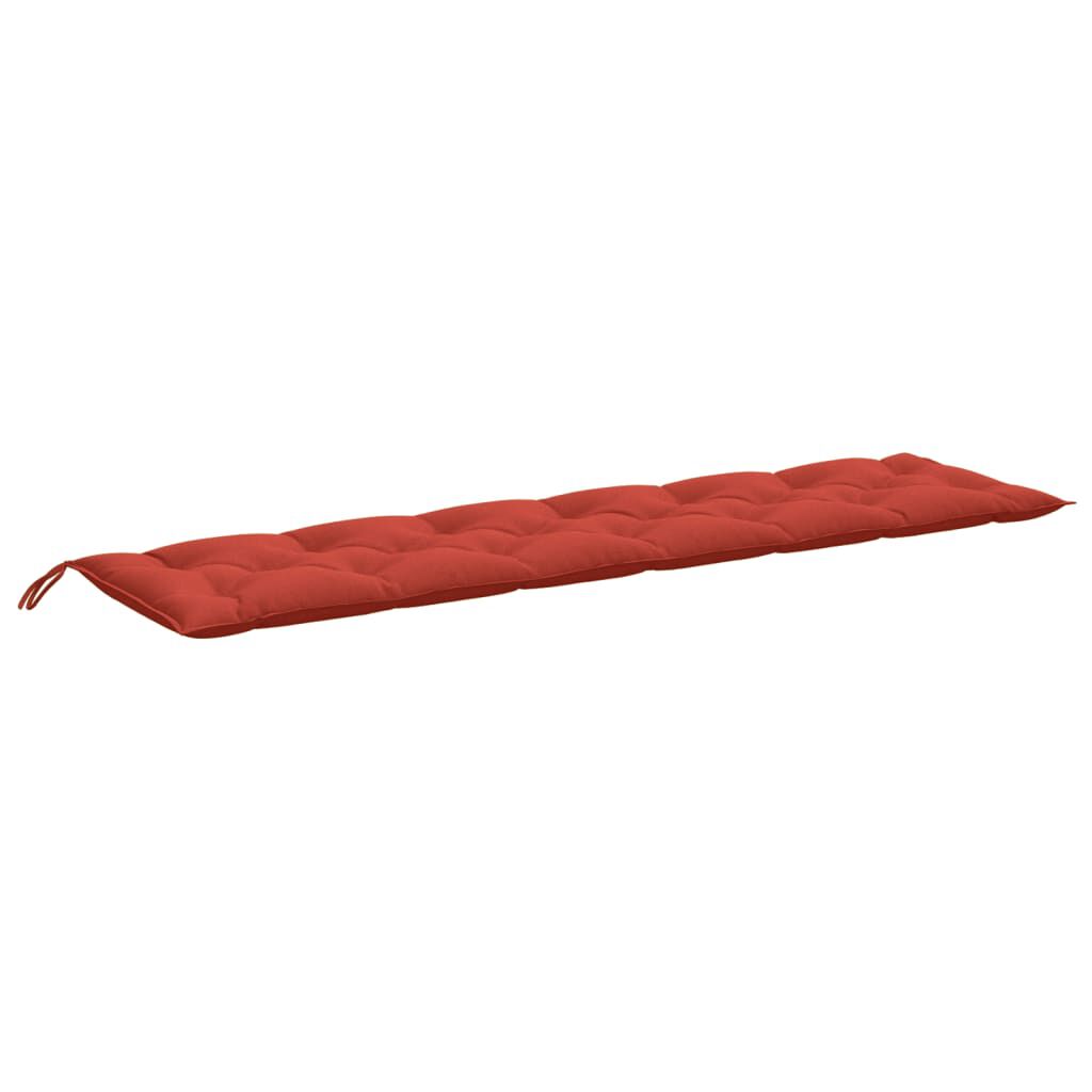 vidaXL Garden Bench Cushions 2 pcs Melange Red 200x50x7 cm Fabric