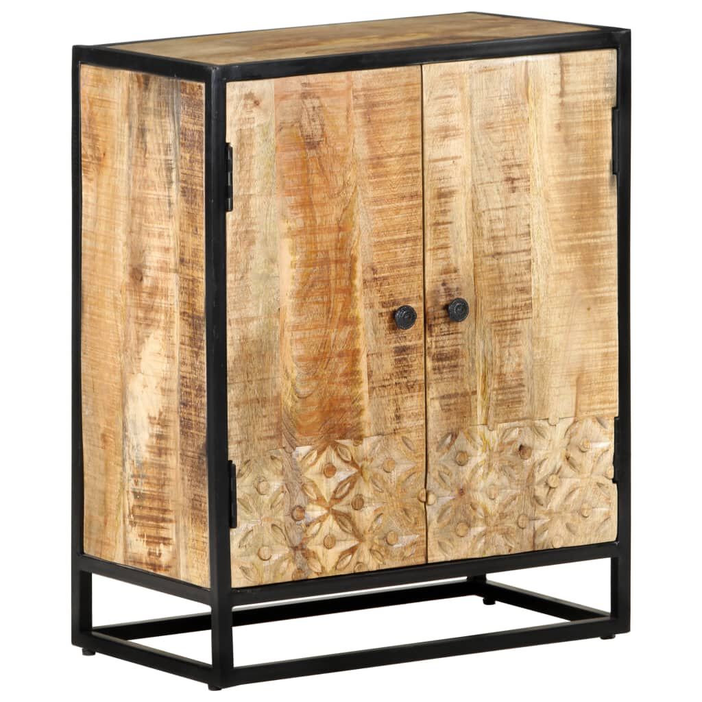 vidaXL Hand Carved Sideboard 60x35x75 cm Solid Mango Wood