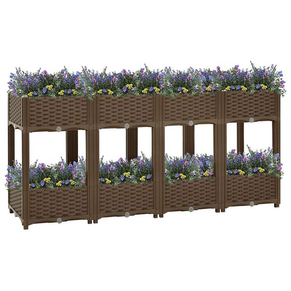 vidaXL Raised Bed 160x40x71 cm Polypropylene