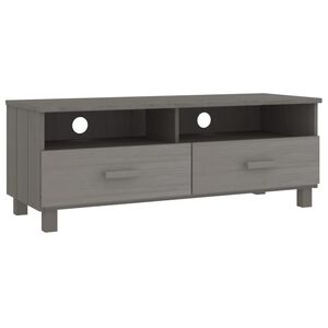 vidaXL TV Cabinet HAMAR Light Grey 106x40x40 cm Solid Wood Pine