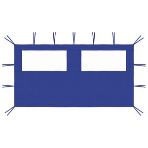 vidaXL Gazebo Sidewall with Windows 4x2 m Blue