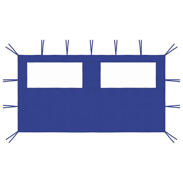 vidaXL Gazebo Sidewall with Windows 4x2 m Blue