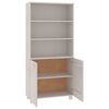 vidaXL Highboard HAMAR Solid Wood Pine White