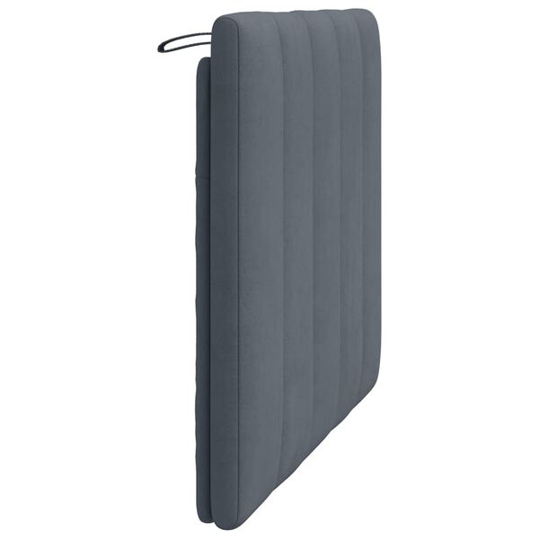 vidaXL Headboard Cushion "Hanko" Dark Grey 100 cm Velvet