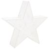 vidaXL Christmas Decoration Stars 3 pcs White Mesh LED Outdoor Indoor