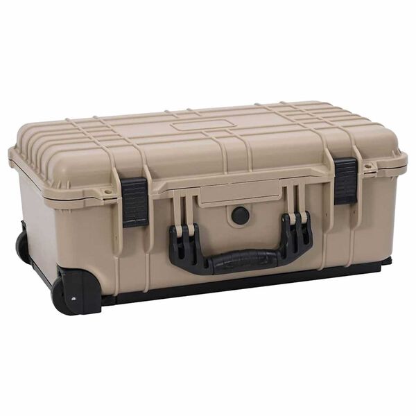 vidaXL Wheel-equipped Tool/Equipment Case with Pick & Pluck Foam Inside