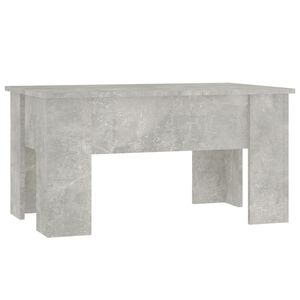 vidaXL Coffee Table Concrete Grey 79x49x41 cm Engineered Wood