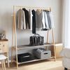 vidaXL Clothes Rack with Shelves 132x45.5x150.5 cm Bamboo