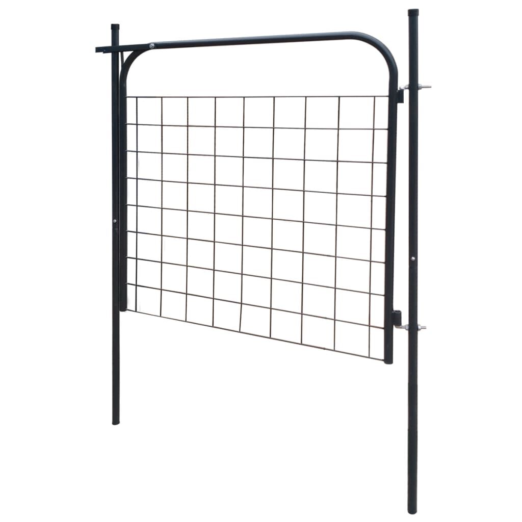 vidaXL Garden Fence Gate 100x100 cm Anthracite