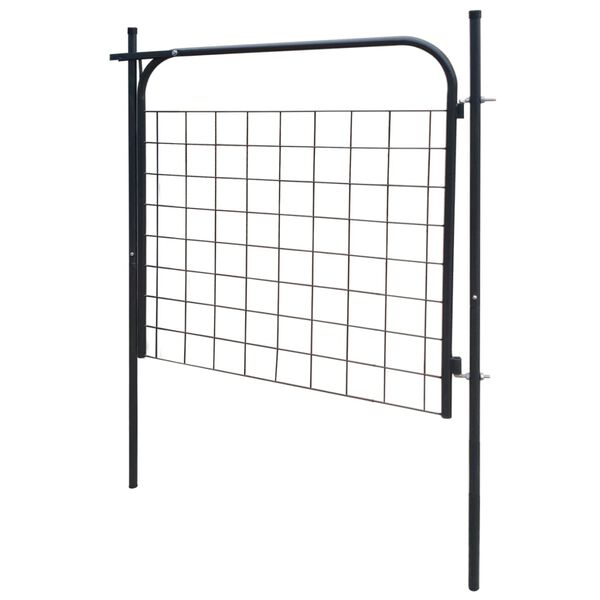 vidaXL Garden Fence Gate 100x100 cm Anthracite