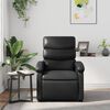 vidaXL Recliner Chair Black Faux Leather