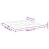 vidaXL Garden Bench Cushion Cream White 100x(50+50)x7cm Oxford Fabric