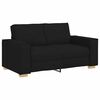 vidaXL Sofa Set with Cushion 3 pcs Black 220 x 78 x 84 cm Fabric