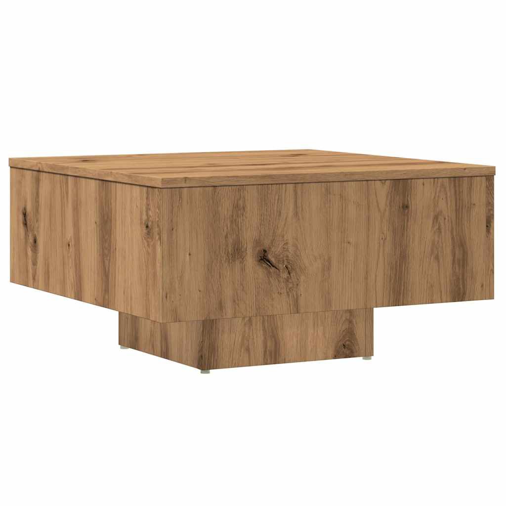 vidaXL Coffee Table Artisan Oak 60x60x31.5 cm Engineered Wood