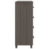 vidaXL Sideboard HAMAR Light Grey 79x40x103.5 cm Solid Wood Pine