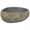 vidaXL Basin Light grey (38-45) x (30-35) x 15 cm River stone