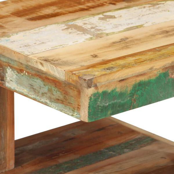 vidaXL Coffee Table 45x45x40 cm Solid Wood Reclaimed