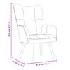 vidaXL Relaxing Chair Mustard Yellow Velvet