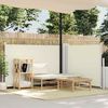 vidaXL Retractable Side Awning Cream 120x1000 cm