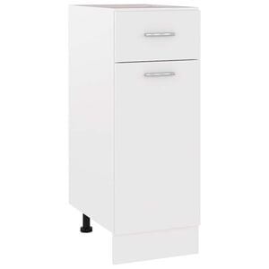 vidaXL Drawer Bottom Cabinet Lyon White 30x46x81.5 cm Engineered Wood