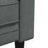 vidaXL Chesterfield Sofa 2-Seater Dark Grey Fabric