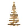 vidaXL Christmas Trees with Stand Brown 210 cm Solid pine wood