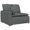 vidaXL Modular Sofa Armrest End Module with Cushions Dark Grey 100 cm