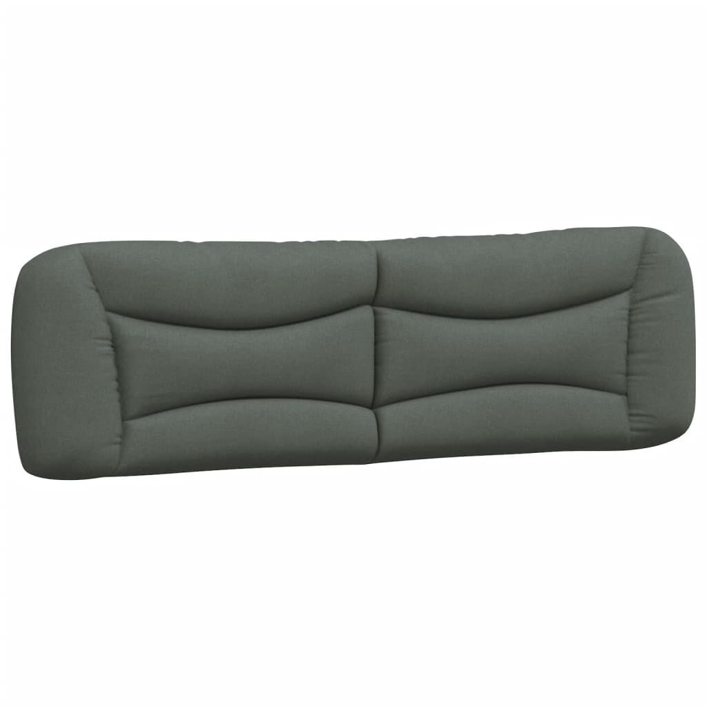 vidaXL Headboard Cushion Dark Grey 193 cm Fabric