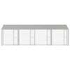 Dog Cage Silver 800 x 200 x 256 cm Galvanised Steel