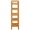 vidaXL Shoe Rack with 5 Shelves 50x27x100 cm Solid Oak Wood