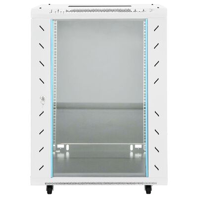 vidaXL 15U Network Cabinet 19" IP20 Grey 53x40x80 cm