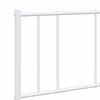 vidaXL Metal Bed Frame without Mattress with Headboard White 150x200cm