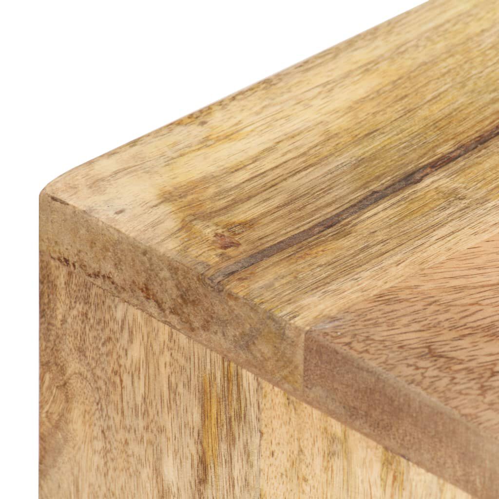 vidaXL Wall Mounted Skateboard Holder 25x20x30 cm Solid Mango Wood