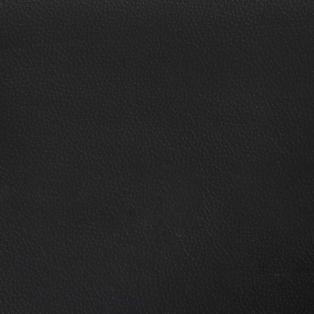 vidaXL Bed Frame without Mattress Black 183x213 cm Faux Leather
