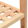vidaXL Shoe Rack Solid Walnut Wood 69x26x40 cm