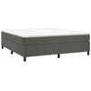 vidaXL Box Spring Bed Frame Dark Grey California King Velvet (US Only)