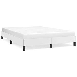 vidaXL Bed Frame without Mattress White 137x190 cm Full Faux Leather
