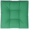 vidaXL Pallet Cushion Green 70x70x12 cm Fabric
