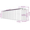 vidaXL Garden Shed Anthracite 191x810x198 cm Galvanised Steel
