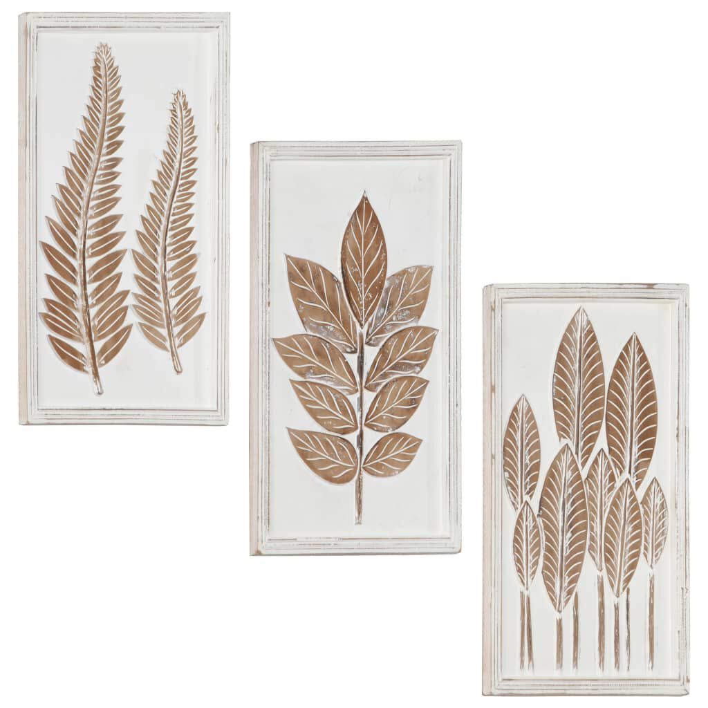 vidaXL Hand-Carved Wall Panels 3 pcs MDF 40x60x1.5 cm