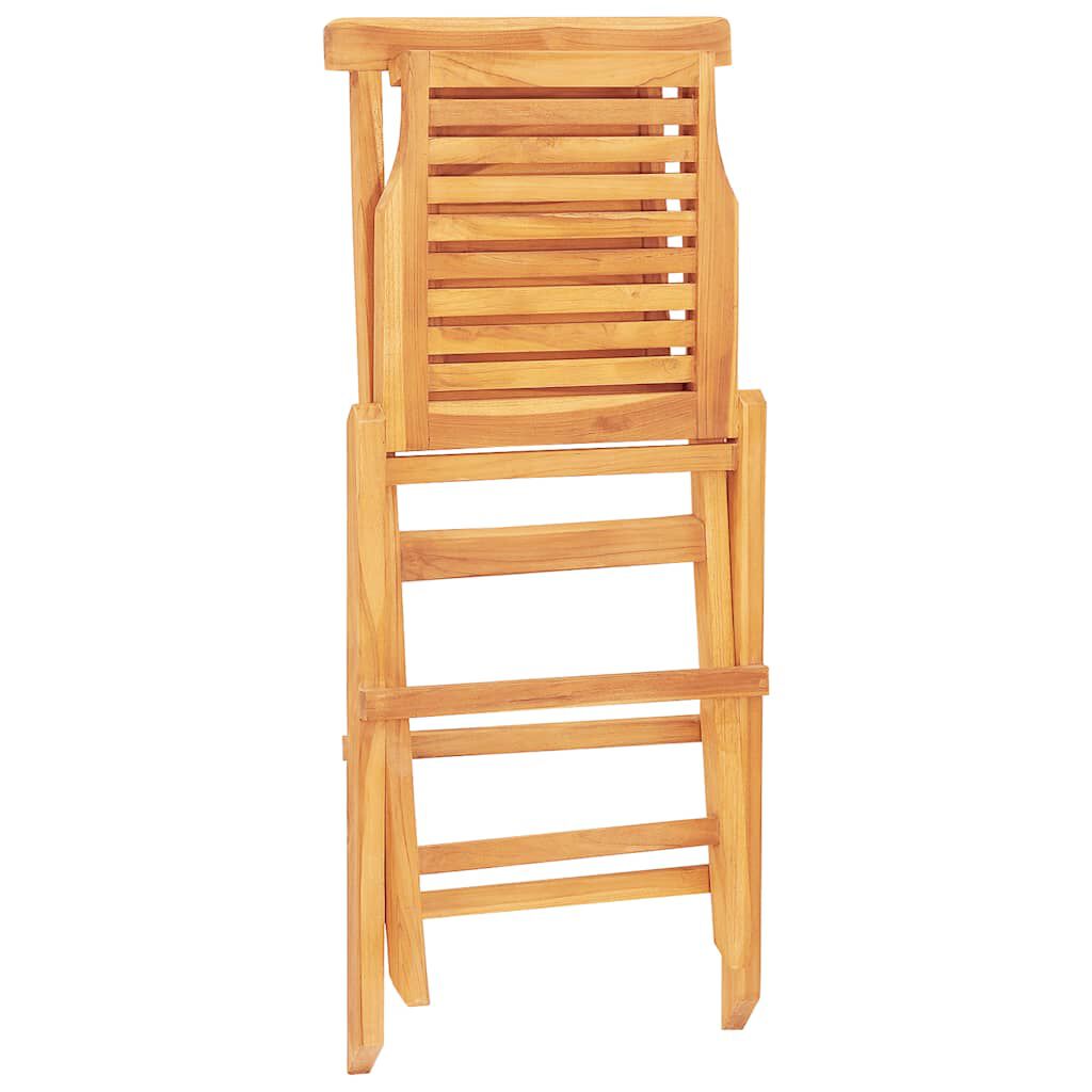 vidaXL Folding Garden Chairs 2 pcs 47x63x90 cm Solid Wood Teak