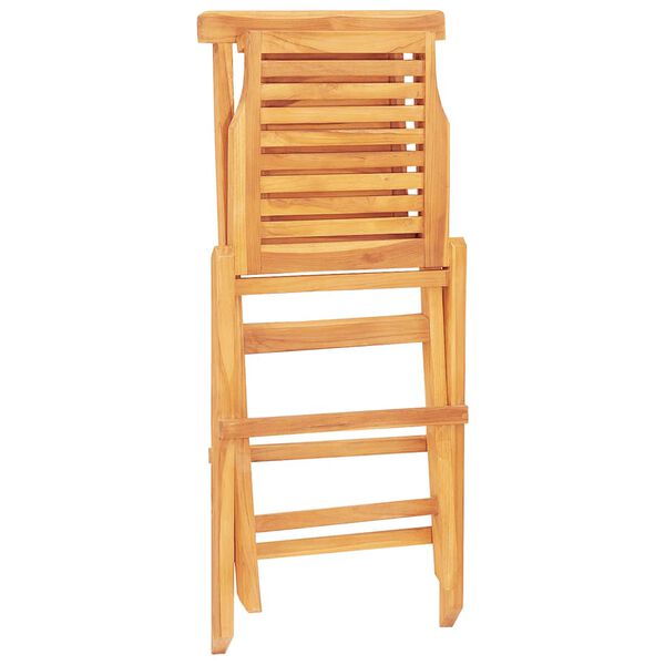 vidaXL Folding Garden Chairs 2 pcs 47x63x90 cm Solid Wood Teak