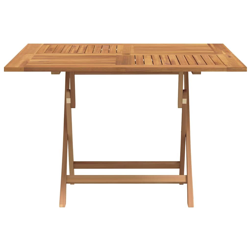 vidaXL Folding Garden Table 110x110x75 cm Solid Wood Teak