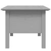 vidaXL Coffee Table BODO Grey 100x55x45 cm Solid Wood Pine