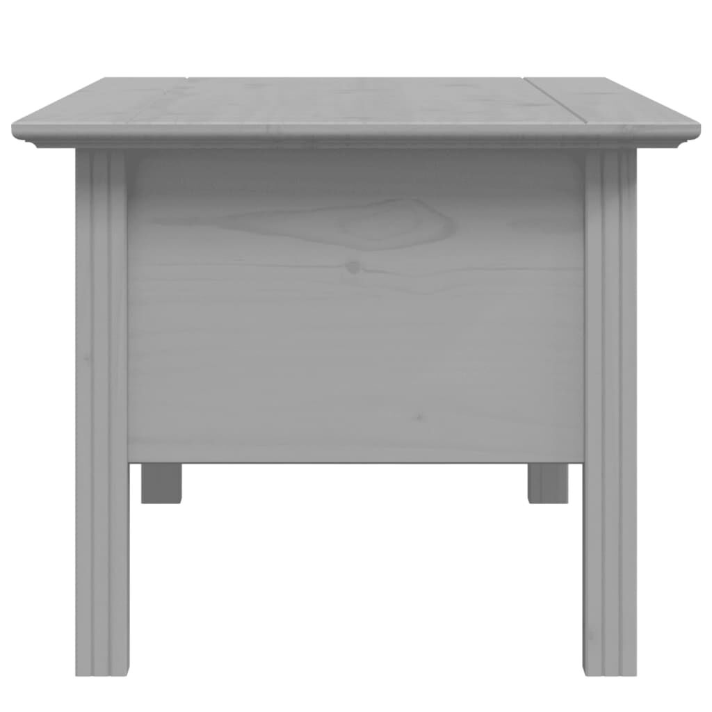 vidaXL Coffee Table BODO Grey 100x55x45 cm Solid Wood Pine