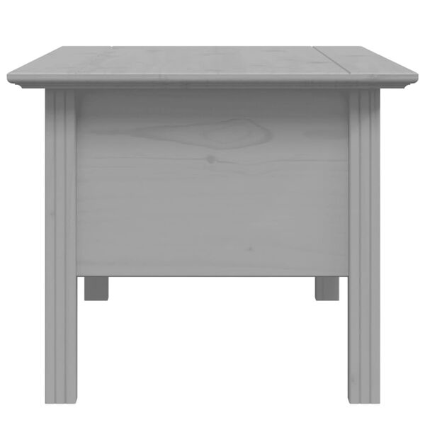 vidaXL Coffee Table BODO Grey 100x55x45 cm Solid Wood Pine