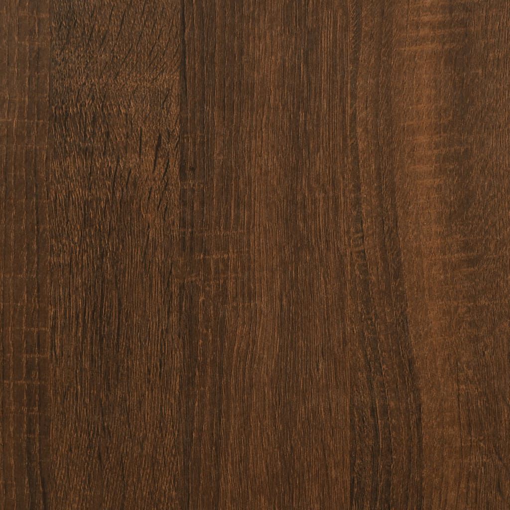 vidaXL Desk Brown Oak 139x139x75 cm Engineered Wood